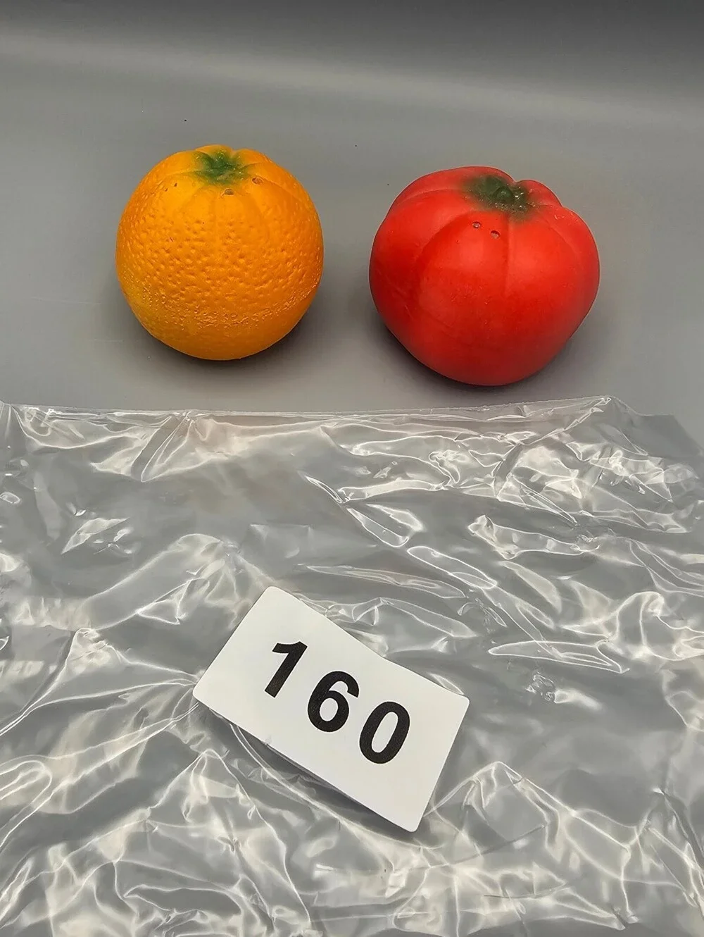 Vintage Ceramic Orange and Tomato Salt and Pepper Shakers